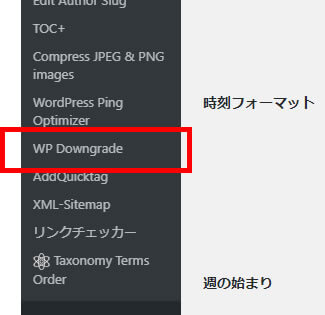 WP Downgrade